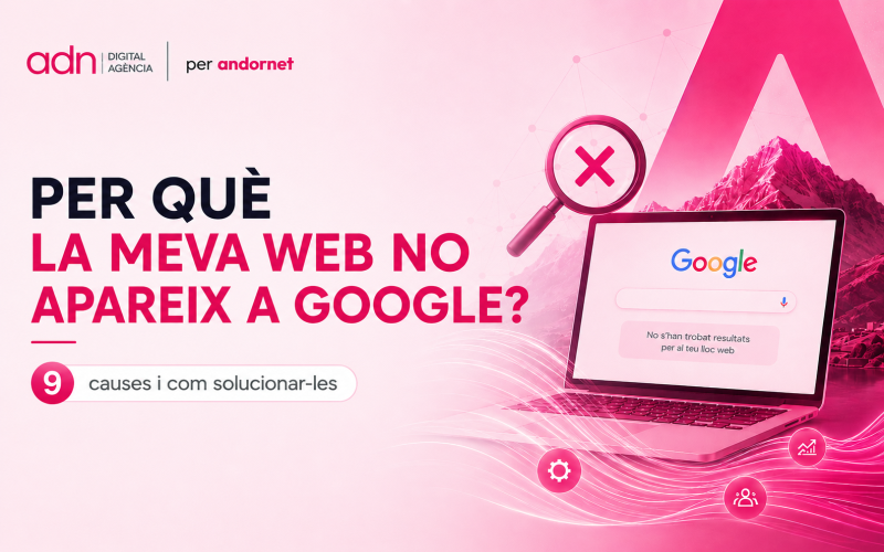 Lupa sobre un teclat buscant per què una web no apareix a Google